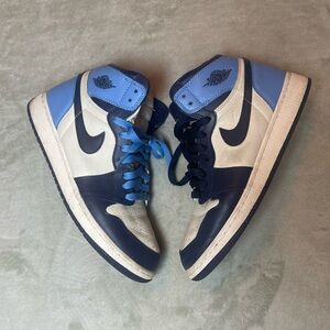 Kids High-Top Sneakers in Navy and Light Blue
